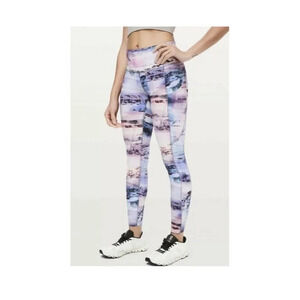 Lululemon Wunder Under HR 7/8 Tight Luxtreme 25" Sunrise Silhouette Mult…